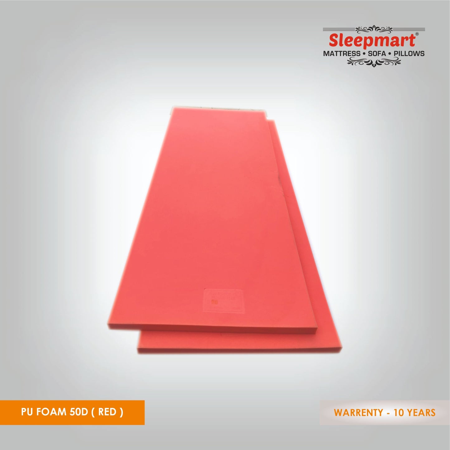 PU FOAM 50 DENSITY PREMIUM QUALITY ORANGE COLOUR