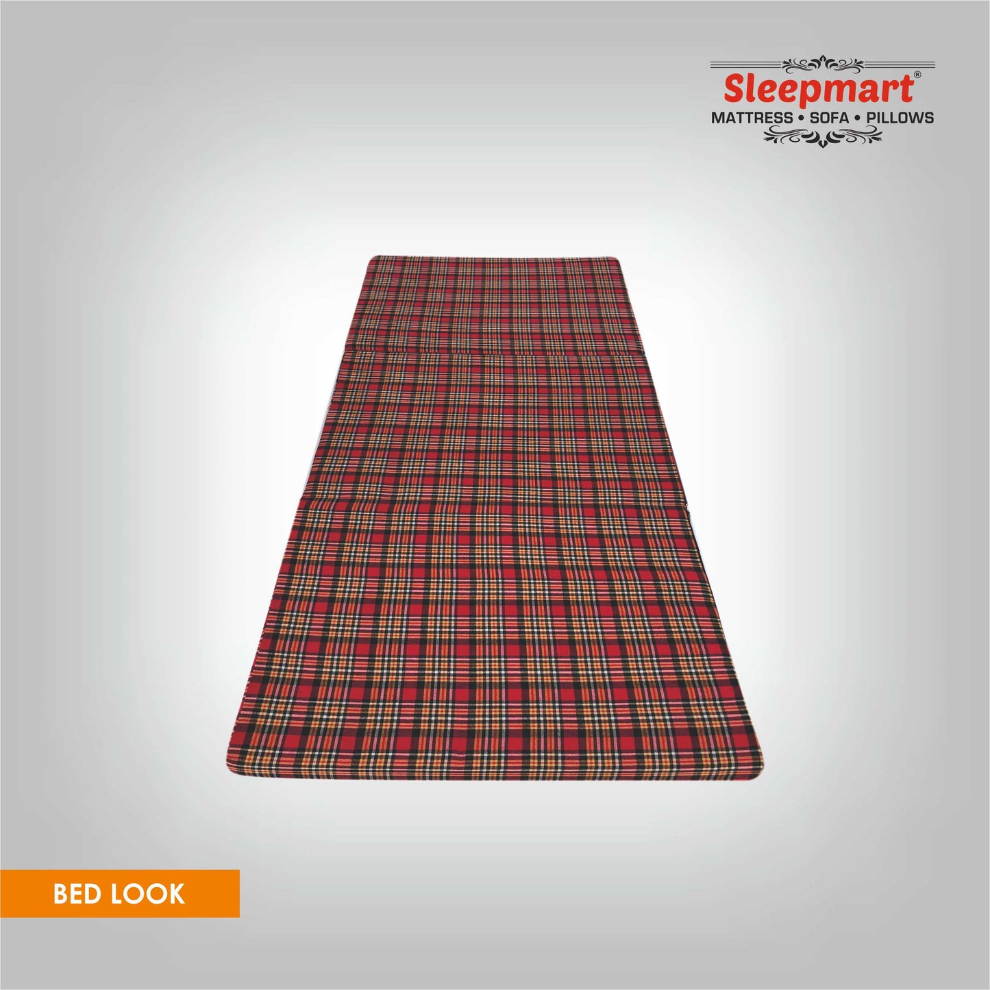 SLEEPMART THREE FOLD MATTRESS, THICKNESS 3" ONLY FOAM FOLDING MATTRESS