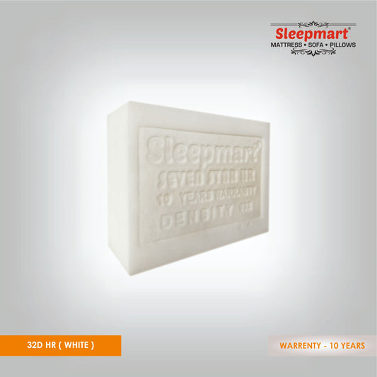 HR FOAM  32 DENSITY PREMIUM QUALITY  *SEVEN STAR* WHITE