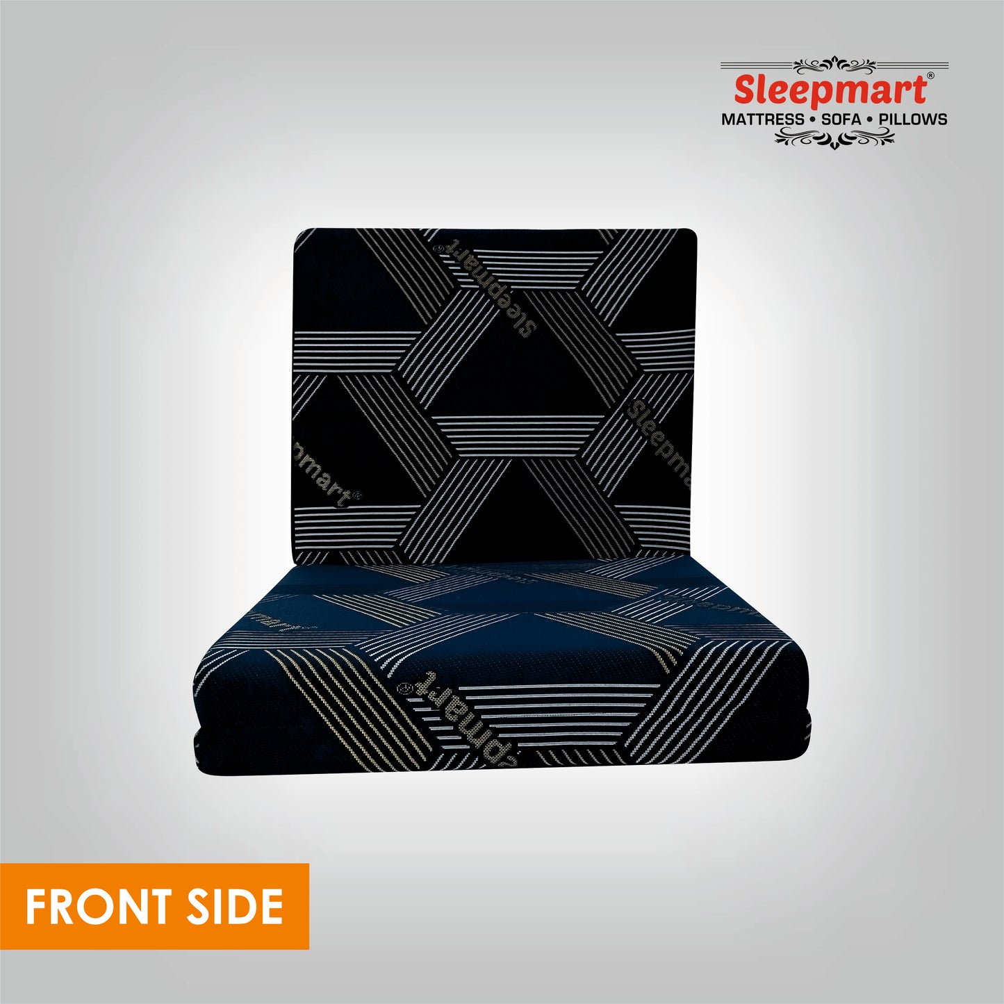SLEEPMART THREE FOLD MATTRESS, THICKNESS 3"  HR FOAM  KNITTED FABRIC  FOLDING MATTRESS