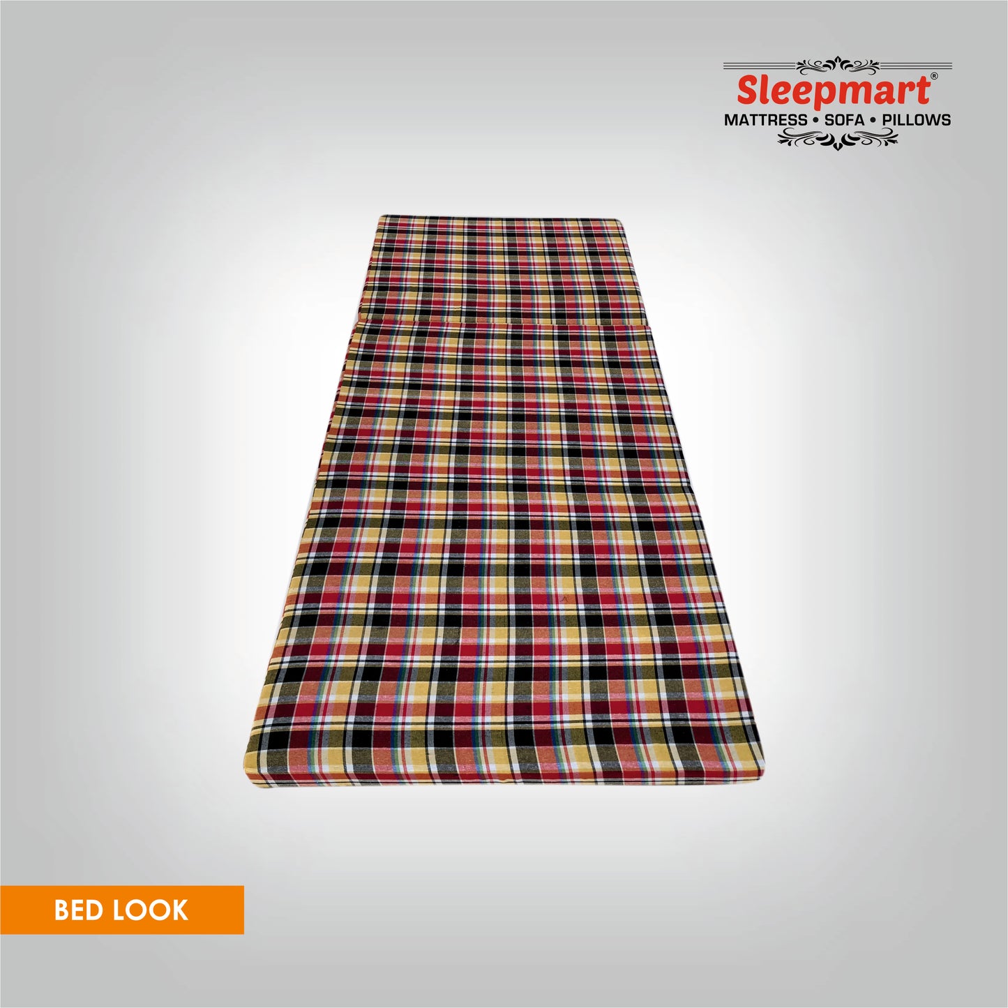 SLEEPMART THREE FOLD MATTRESS, THICKNESS 3" ONLY  FOAM  FOLDING MATTRESS