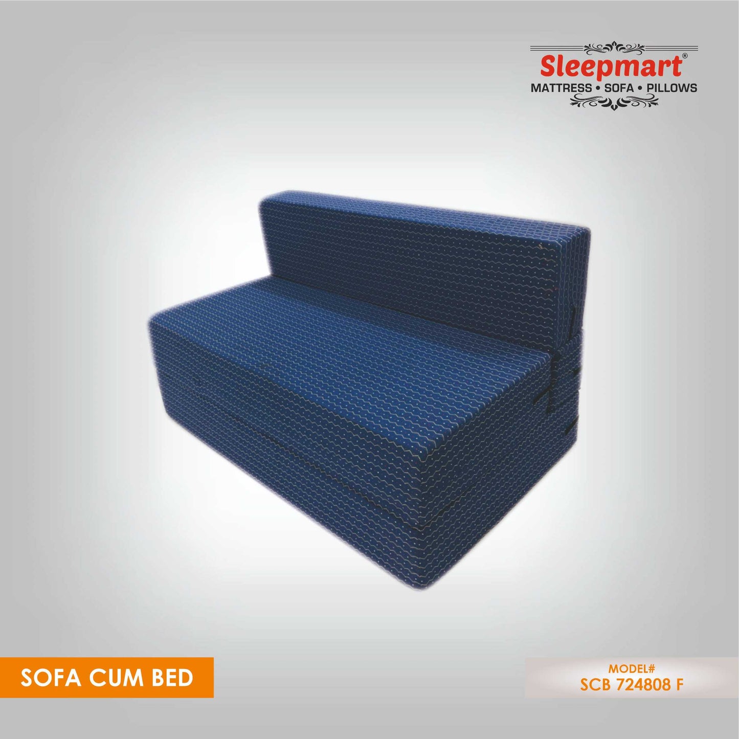 SLEEPMART SOFA CUM BED, THICKNESS 7.5"  (ONLY FOAM )COTTON POLY ( SCB 724808 F