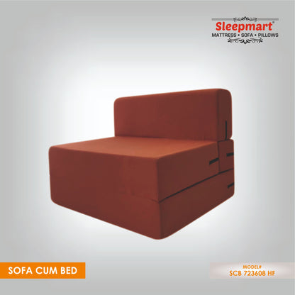SLEEPMART SOFA CUM BED, THICKNESS 7.5"  (EPE+ FOAM)COTTON POLY ( SCB36728HF )