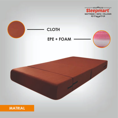 SLEEPMART SOFA CUM BED, THICKNESS 7.5"  (EPE+ FOAM)COTTON POLY ( SCB36728HF )