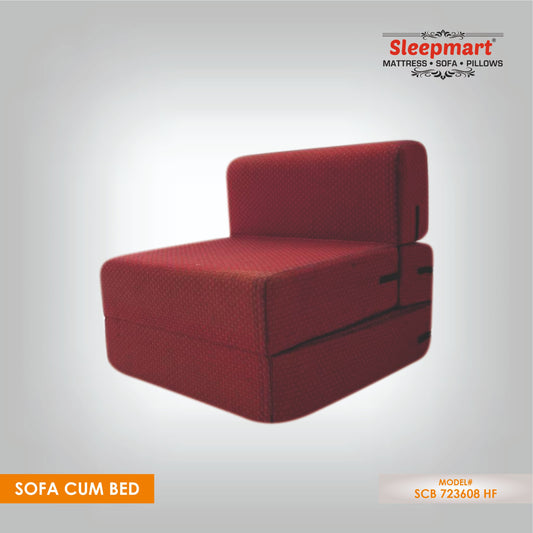SLEEPMART SOFA CUM BED, THICKNESS 7.5"  (EPE+ FOAM) SILK (SCB30728HF)