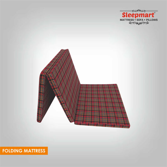 SLEEPMART THREE FOLD MATTRESS, THICKNESS 2"  ONLY FOAM  FOLDING MATTRESS