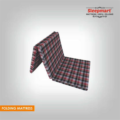 SLEEPMART THREE FOLD MATTRESS, THICKNESS 3"  ONLY  FOAM  FOLDING MATTRESS