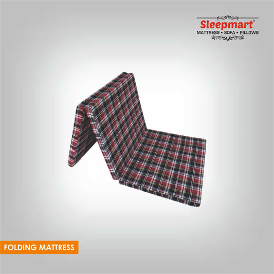 SLEEPMART THREE FOLD MATTRESS, THICKNESS 3"  ONLY  FOAM  FOLDING MATTRESS