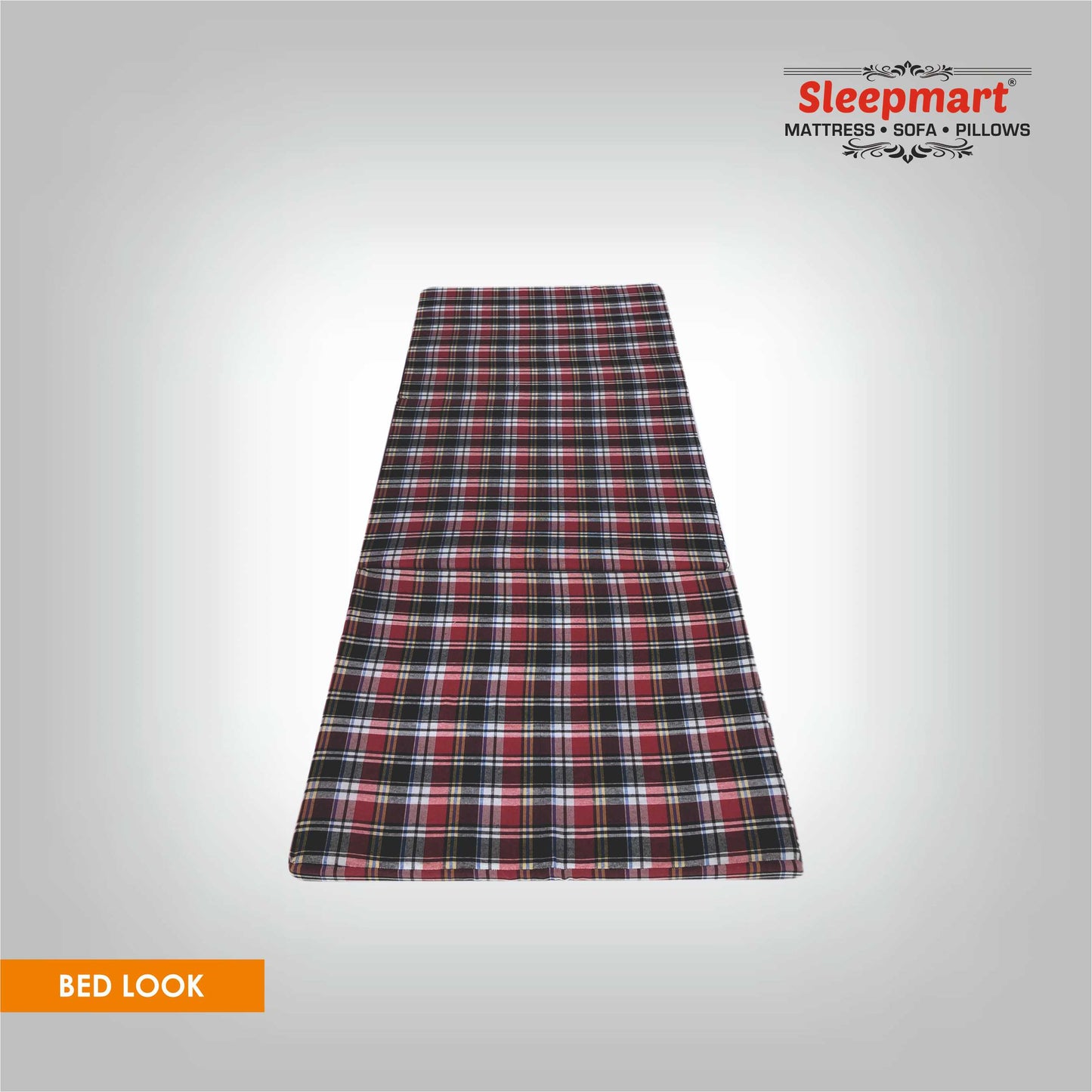 SLEEPMART THREE FOLD MATTRESS, THICKNESS 3"  ONLY  FOAM  FOLDING MATTRESS