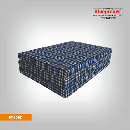 SLEEPMART THREE FOLD MATTRESS, THICKNESS 3"  ONLY  FOAM  FOLDING MATTRESS